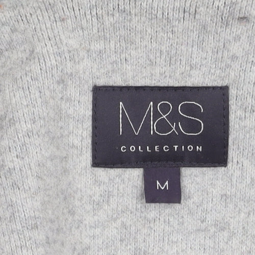 Marks and Spencer Women's Grey Mid-Length Coat M