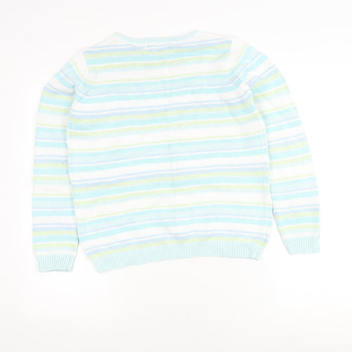 EWM Women's Multicoloured Striped Jumper S