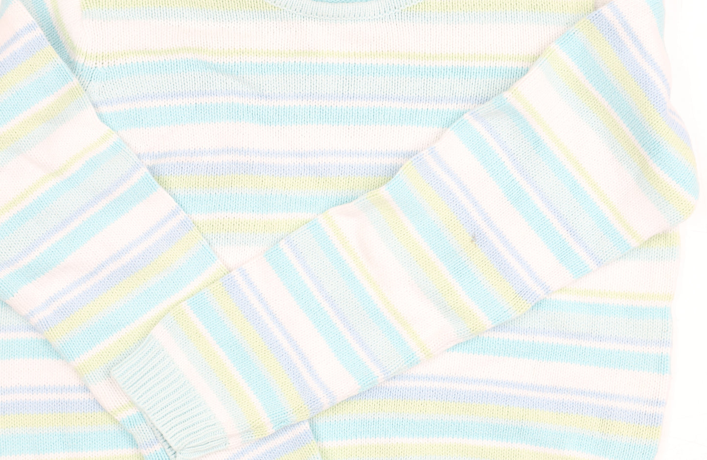 EWM Women's Multicoloured Striped Jumper S