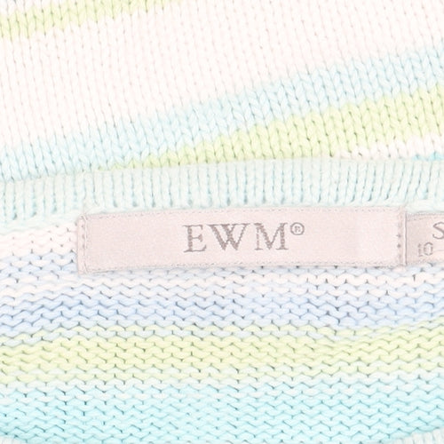 EWM Women's Multicoloured Striped Jumper S