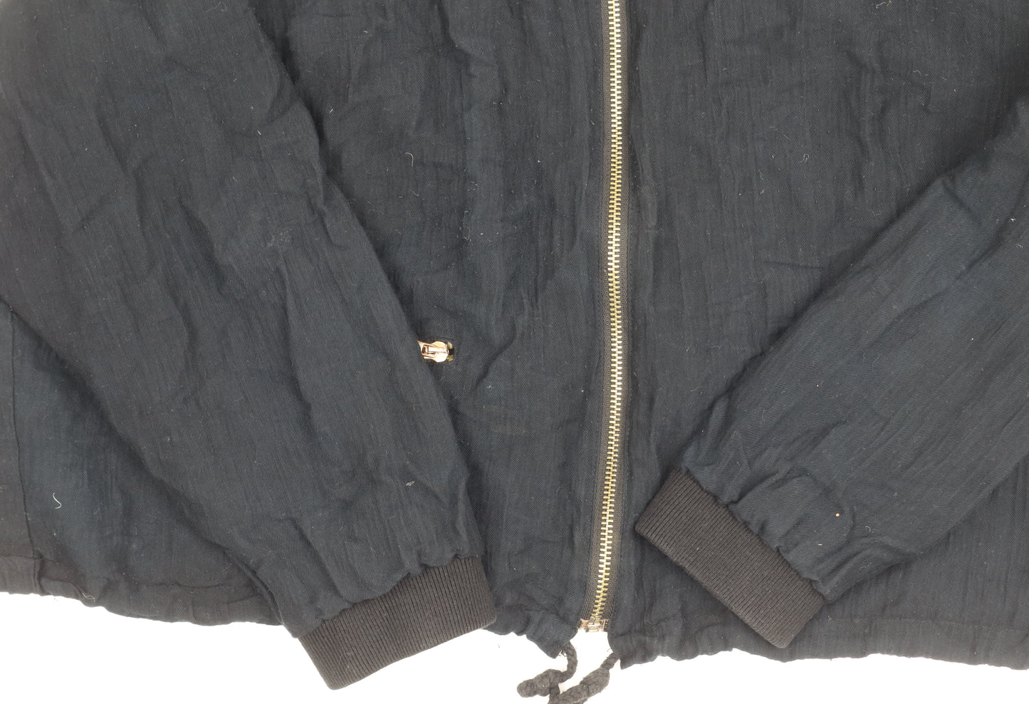 Topshop Women's Black Bomber Jacket UK 10