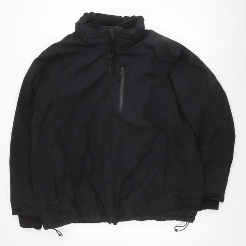 Marks and Spencer Men's Black 2XL Jacket with Zip Pockets