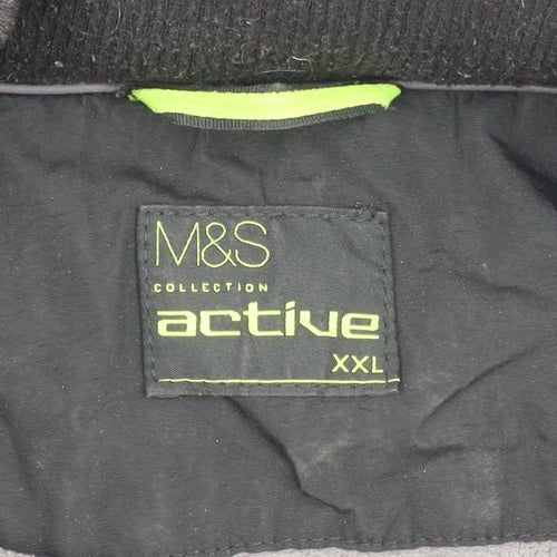 Marks and Spencer Men's Black 2XL Jacket with Zip Pockets
