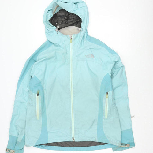 The North Face Women's Blue Waterproof Rain Jacket L