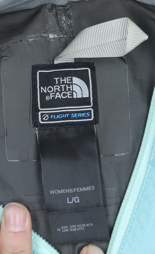 The North Face Women's Blue Waterproof Rain Jacket L