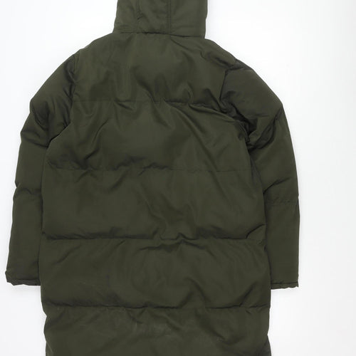Brave Soul Women's Green M Puffer Jacket Hooded