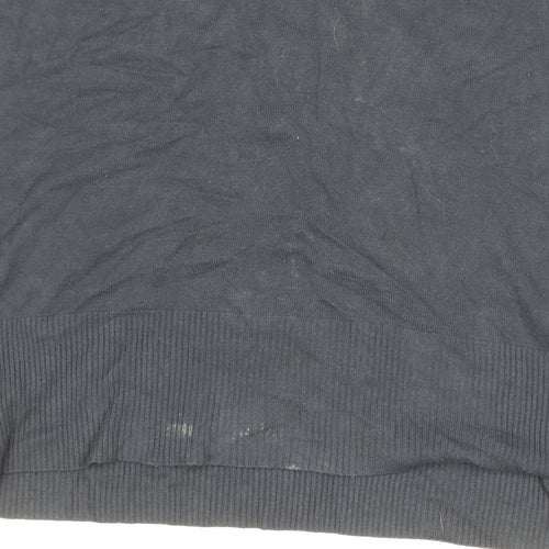 Alice Collins Women's Blue Roll Neck Jumper Size 14