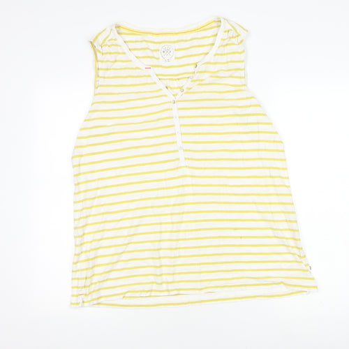 White Stuff Women's Striped V-Neck Tank Top