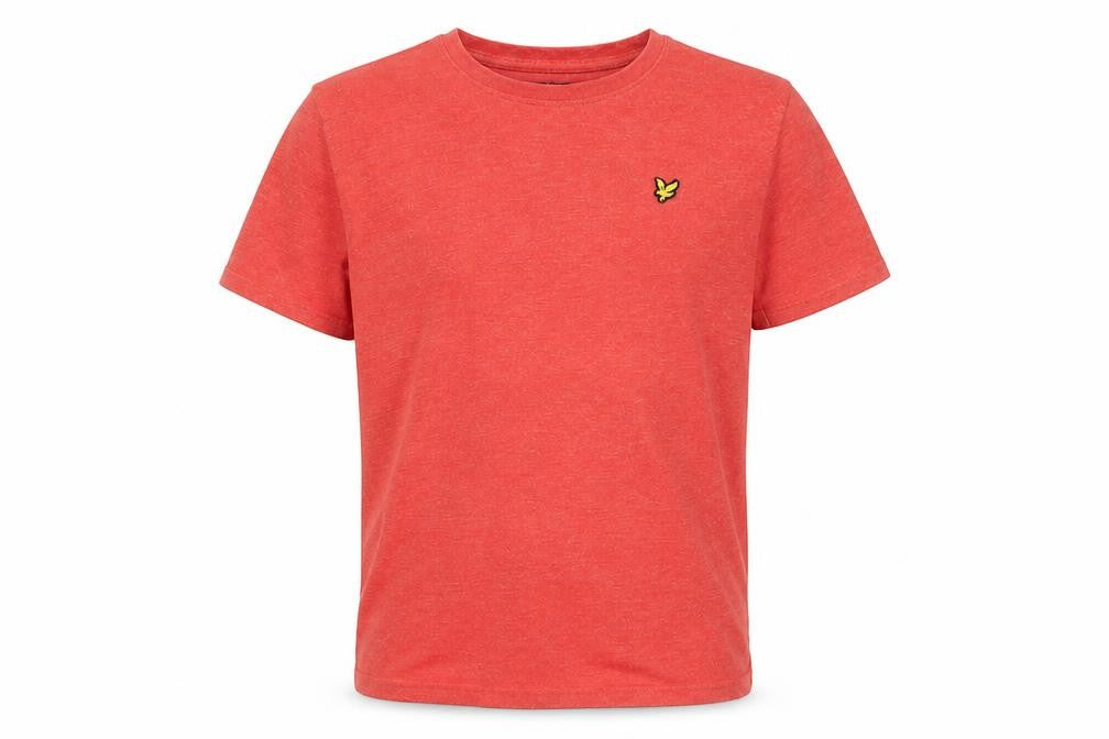 Front view of Lyle & Scott boys’ orange t-shirt 14-15 years