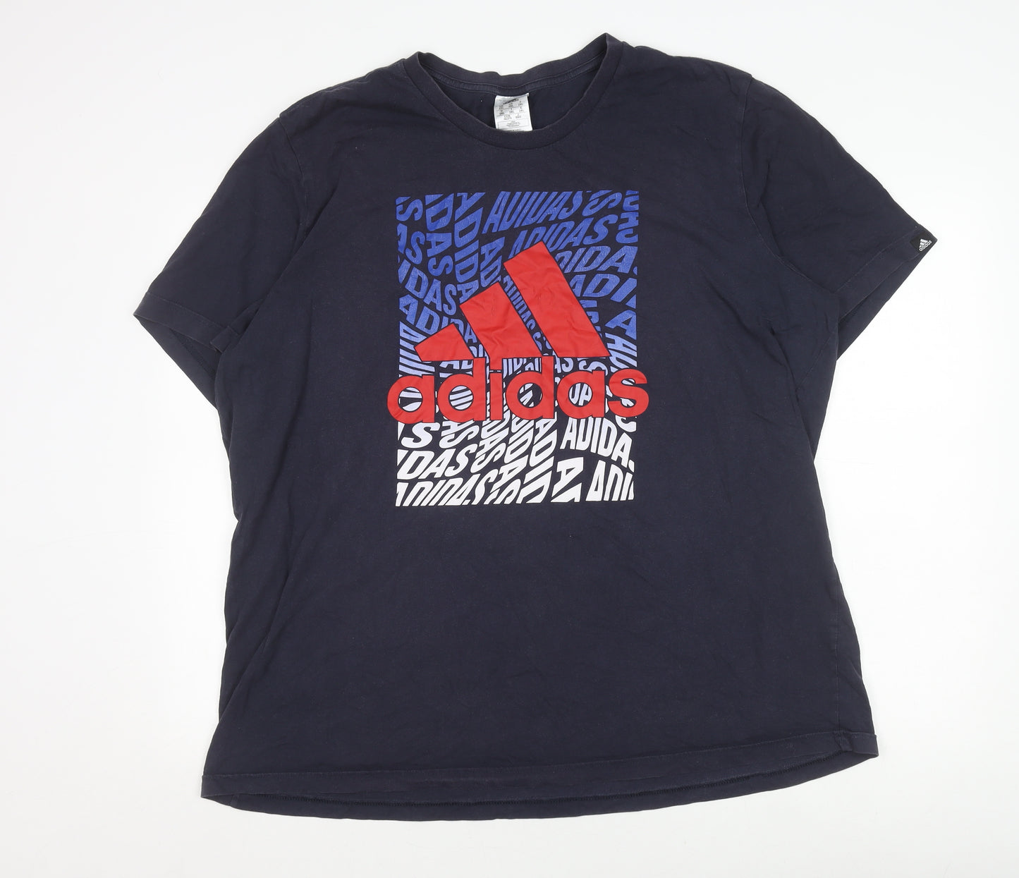 Adidas Men's Black 2XL Sports Graphic Tee