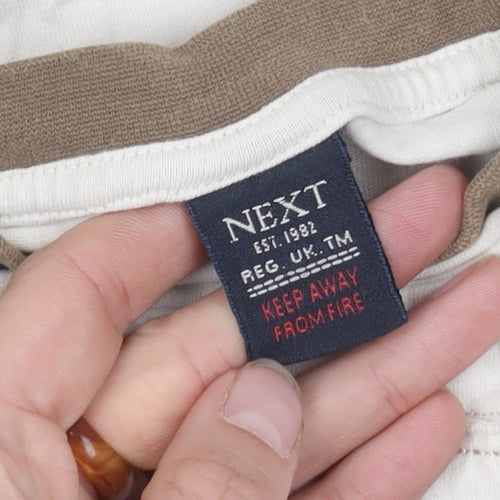 Next Boys Beige Graphic Long Sleeve T-Shirt 4 Years