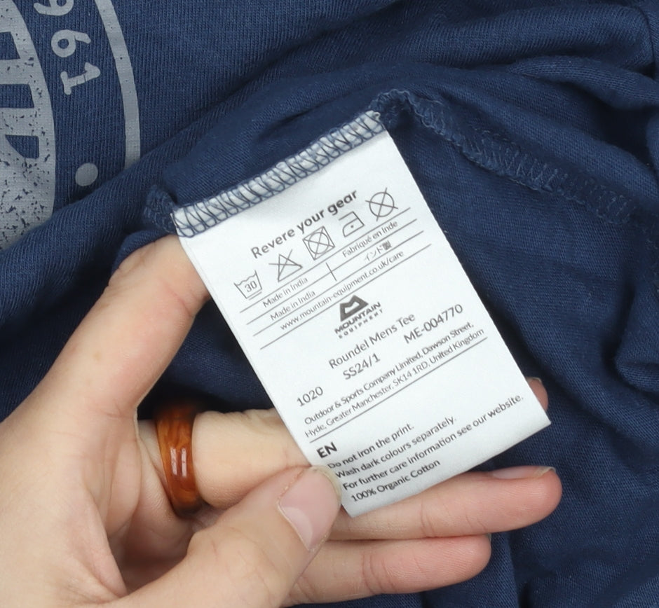 Mountain Equipment Men's Blue M Graphic T-Shirt