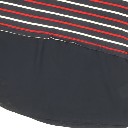 Warehouse Women's Multicoloured Striped Top, Size 12