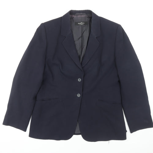 Baronia Women's Blue Blazer Size 16 Classic Style