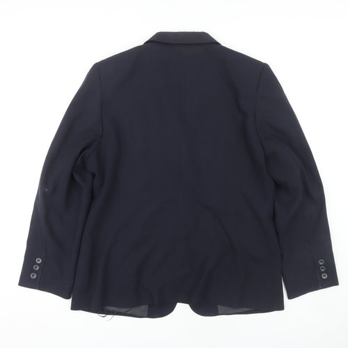 Baronia Women's Blue Blazer Size 16 Classic Style