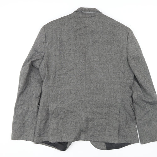 Marks and Spencer Men's Grey Blazer 44 Regular Fit