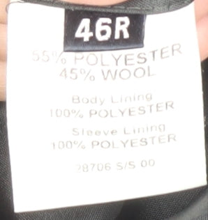 Greenwoods Classic Men's Black Blazer 46R Regular Fit