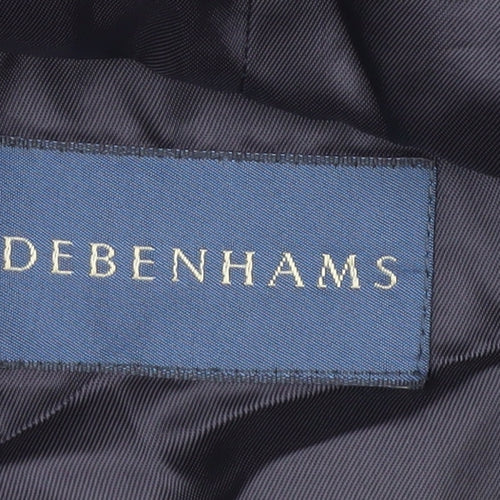 Debenhams Men's Grey Check Blazer 42R Wool
