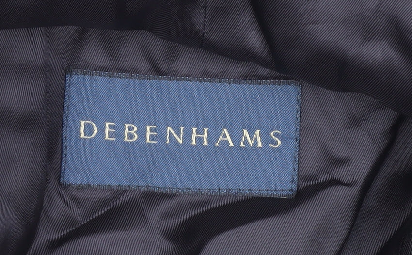 Debenhams Men's Grey Check Blazer 42R Wool