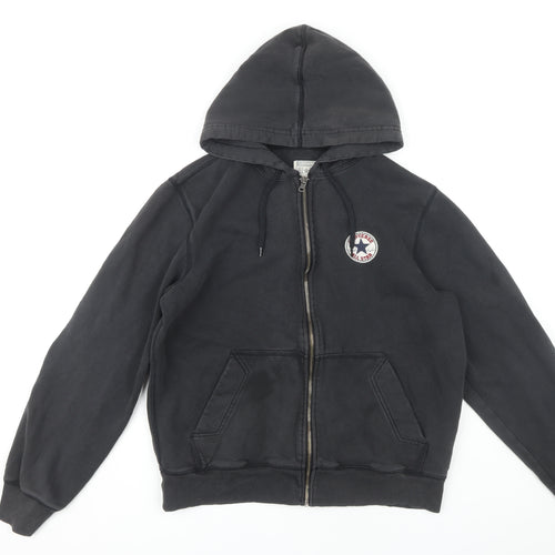Converse Unisex Black Medium Full Zip Hoodie