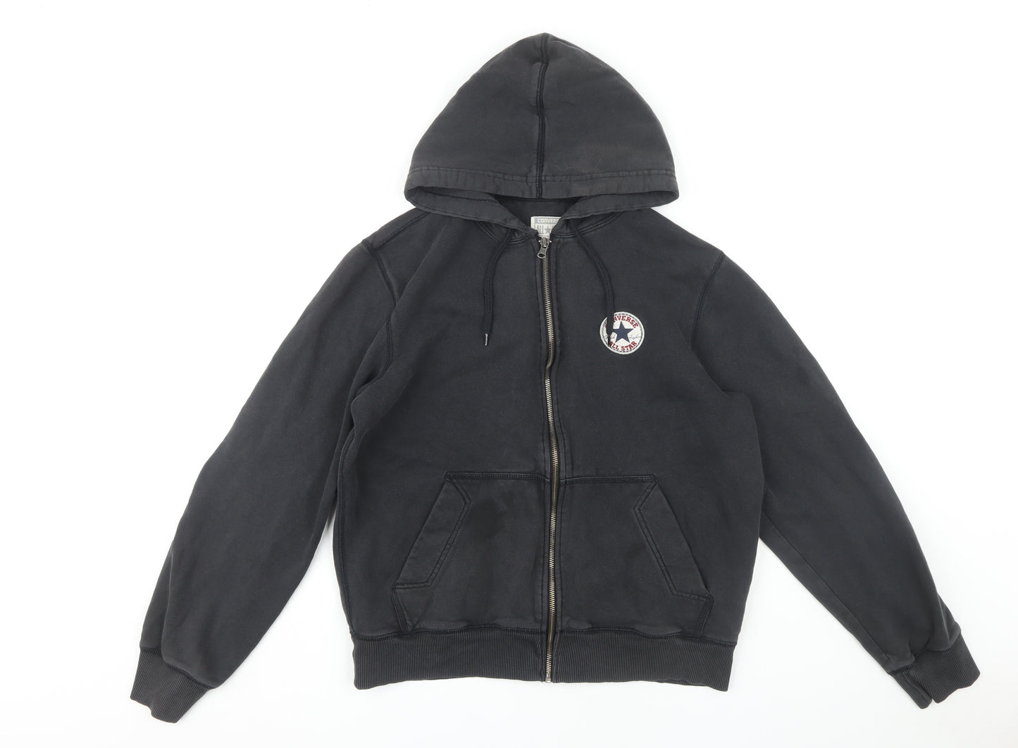 Converse Unisex Black Medium Full Zip Hoodie