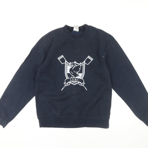 B&C Collection Women's Black S Pullover Logo Sweatshirt