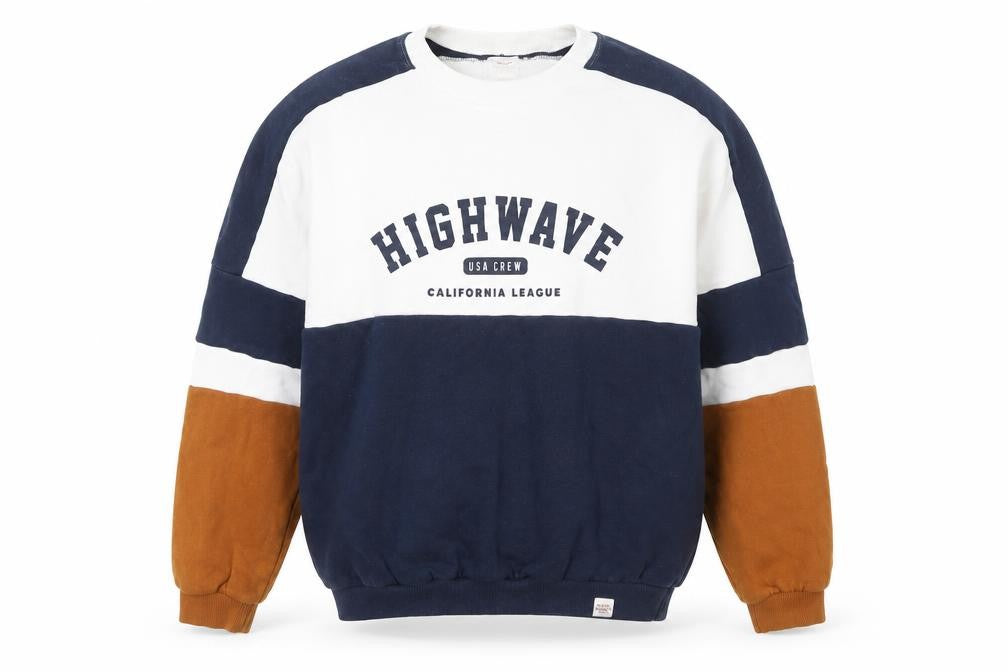 Front view of Pull&Bear Men's Multicoloured Crew Sweatshirt M