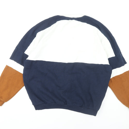 Pull&Bear Men's Multicoloured Crew Sweatshirt M