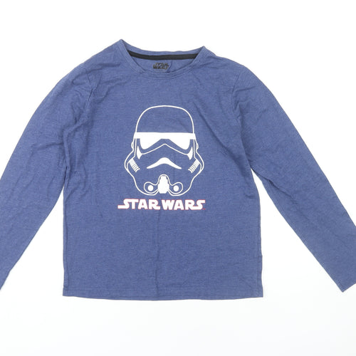 Primark Boys Star Wars Blue Long Sleeve Graphic T-Shirt 11-12