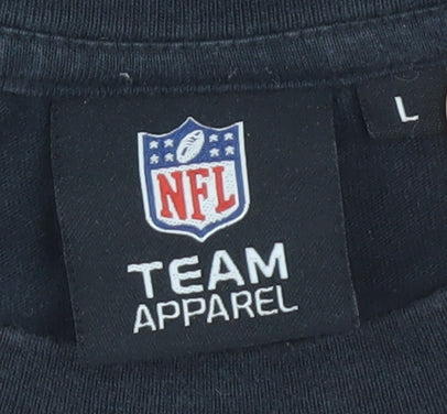 NFL Team Apparel Black T-Shirt L Unisex Adults