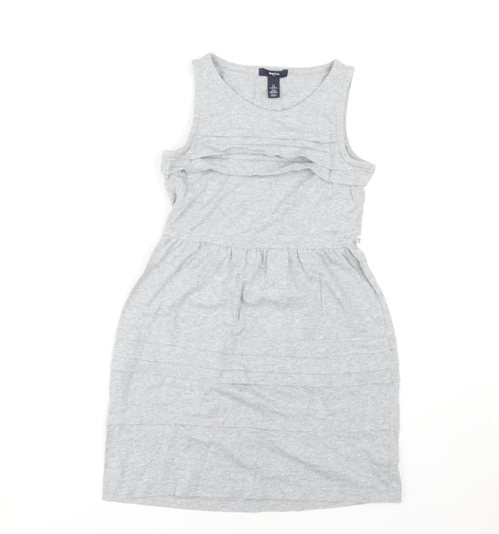 GapKids Girls Grey Tank Dress, Knee Length, 10-11 Years