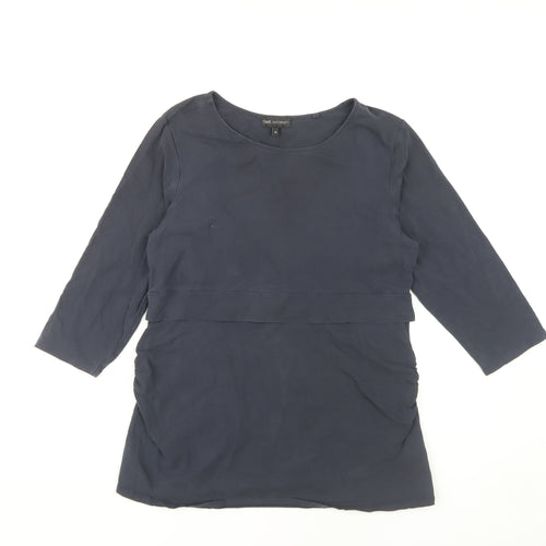 Next Maternity Blue Top with 3/4 Sleeves, UK 14