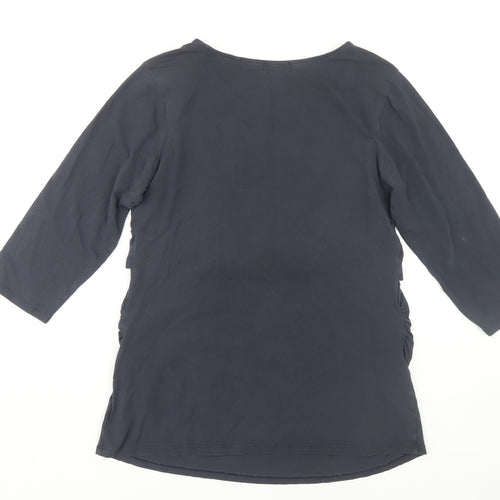 Next Maternity Blue Top with 3/4 Sleeves, UK 14