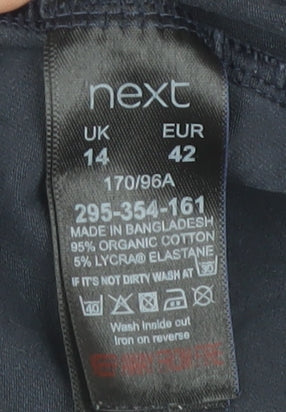 Next Maternity Blue Top with 3/4 Sleeves, UK 14