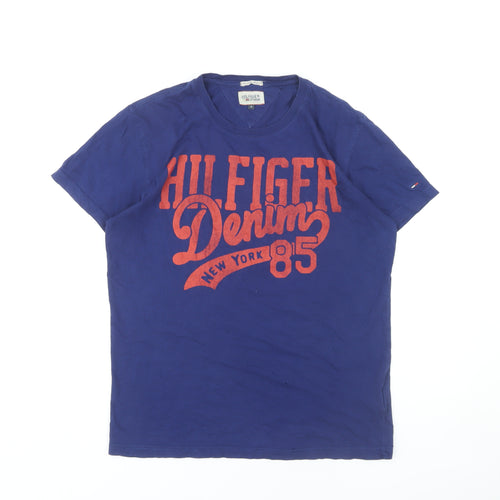 Hilfiger Denim Men's Blue Graphic T-Shirt Size M