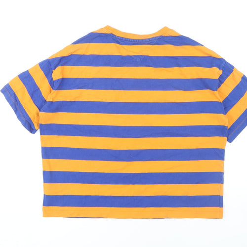 Tommy Jeans Unisex Multicoloured Striped T-Shirt, L