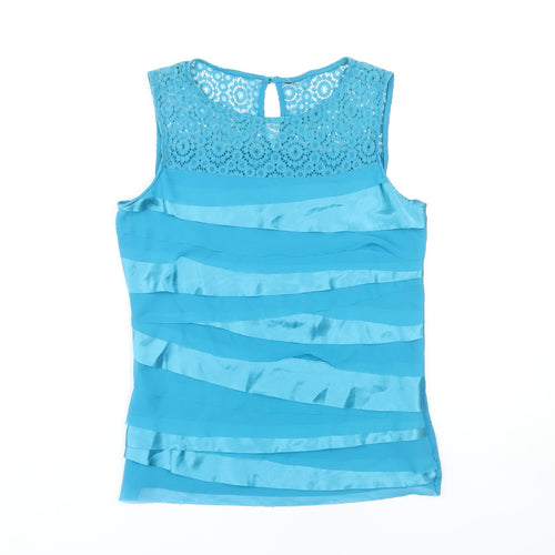 Debenhams Women's Blue Petite Blouse, Size 10