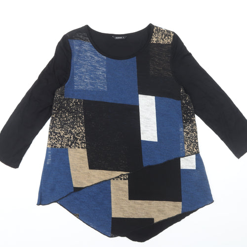 Roman Multicoloured Geometric Tunic for Women - Size 10