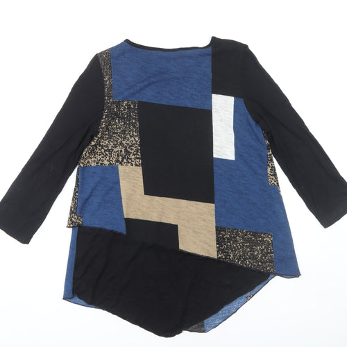 Roman Multicoloured Geometric Tunic for Women - Size 10