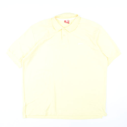 Slazenger Men's Yellow 2XL Polo Shirt - Summer Casual Wear