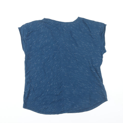 Mountain Warehouse Women's Blue V-Neck T-Shirt Size 16
