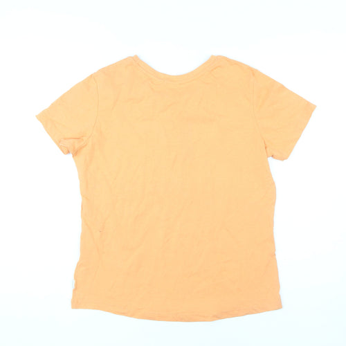 Saltrock Women's Orange T-Shirt Size 12 Crew Neck Summer