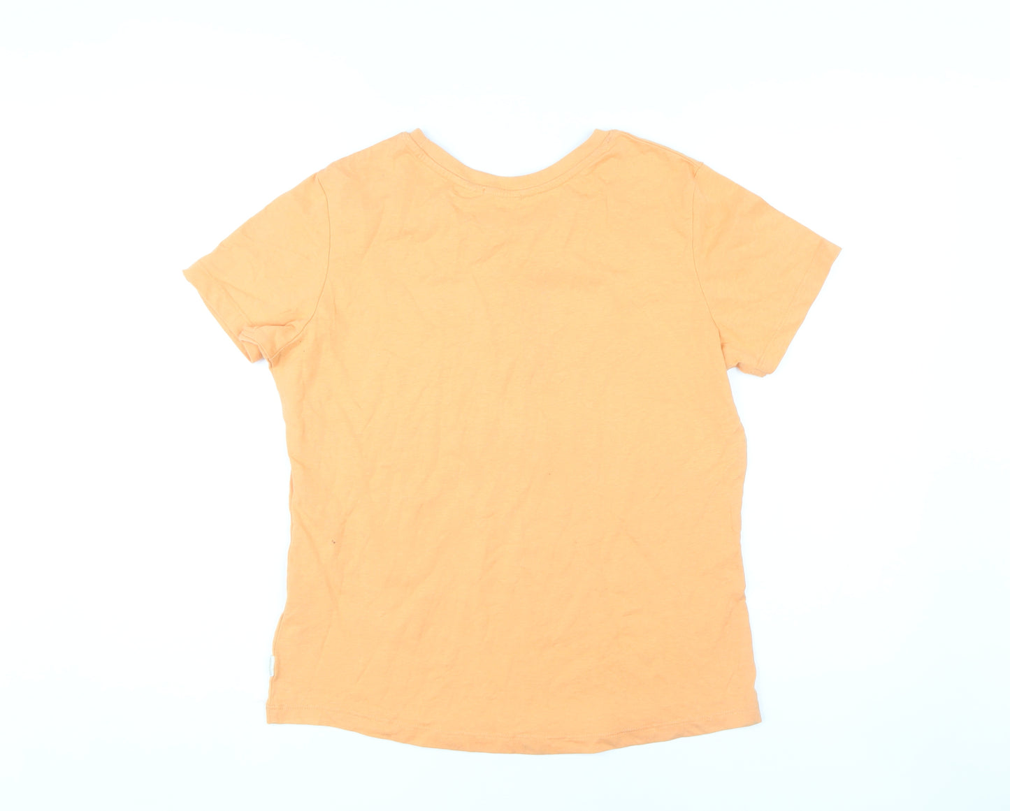 Saltrock Women's Orange T-Shirt Size 12 Crew Neck Summer