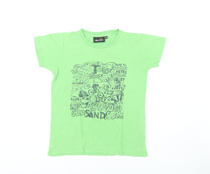 Peter Storm Boys Green Graphic Print T-Shirt, 11-12 Years
