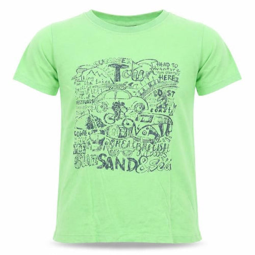 Peter Storm Boys Green Graphic Print T-Shirt, 11-12 Years