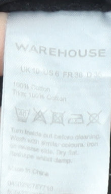 Warehouse Women's Black T-Shirt Size 10
