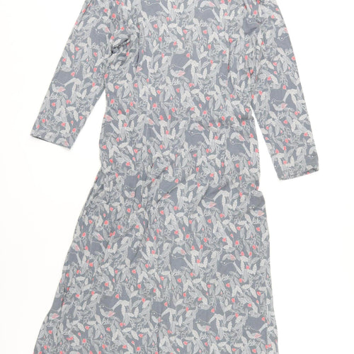 White Stuff Women's Grey Floral Dress UK 16