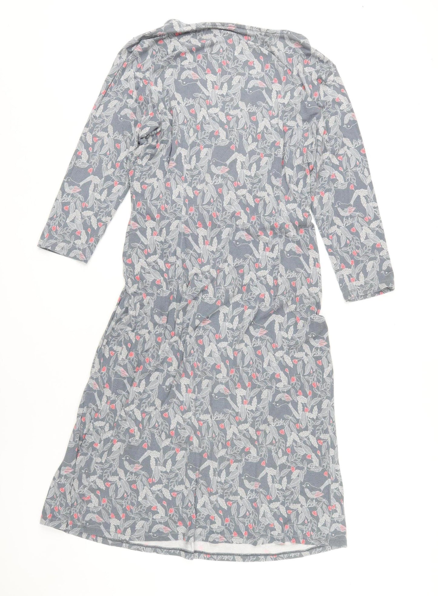 White Stuff Women's Grey Floral Dress UK 16