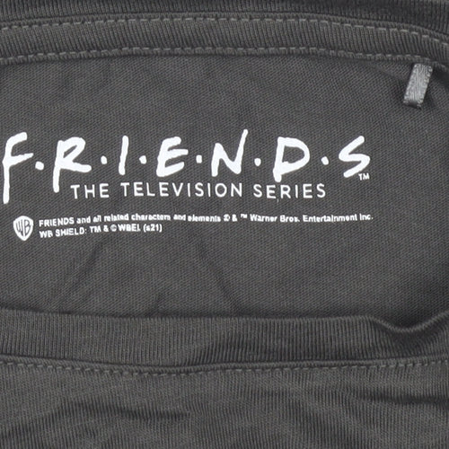 FRIENDS Women's Black T-Shirt Size 8-10 Long Sleeve