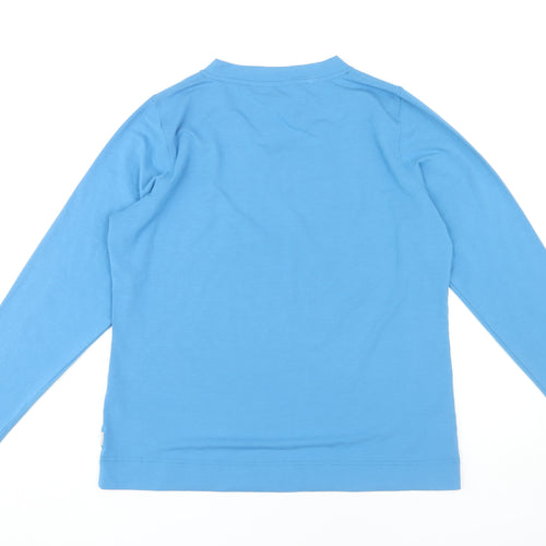 Rohan Women's Blue V-Neck Long Sleeve Top L